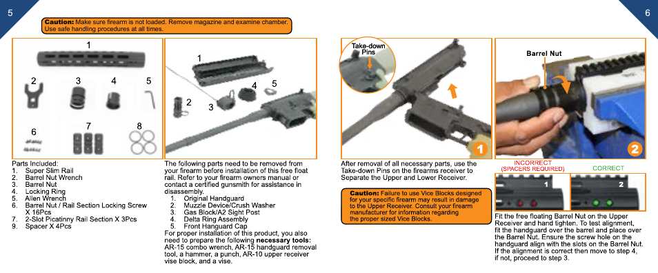 Leapers PRO 13 Super Slim Free Float Rail for AR10 (MTU020SSA) User Manual | Page 4 / 6