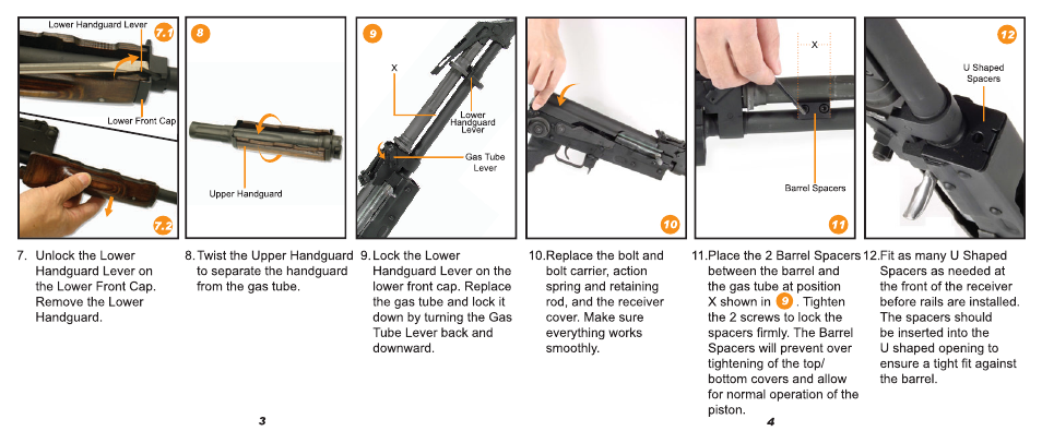 Leapers PRO Yugo M70 AK Quad Rail Handguard (MTU011) User Manual | Page 4 / 4