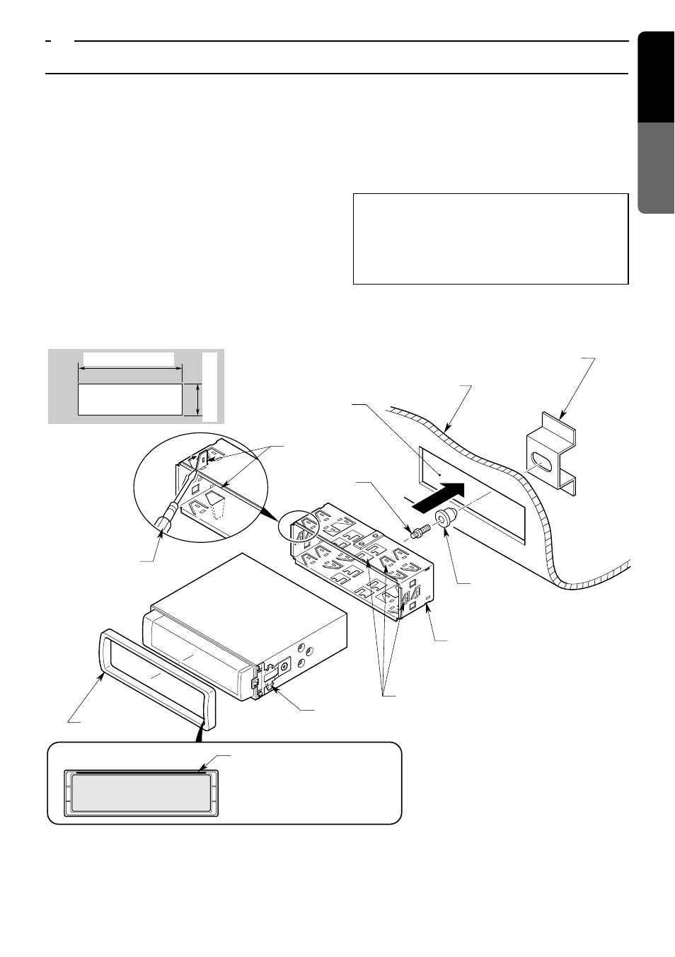 Installing the main unit, 49 english | Clarion VRX835 User Manual | Page 3 / 10