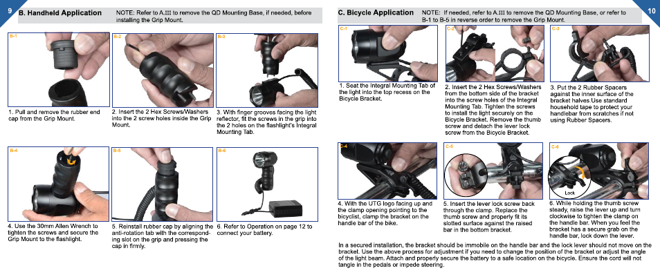 Leapers 530 lumen Partrol/Biking/Tracking Tri-app LED Scanlight (LT-SEL555) User Manual | Page 6 / 8