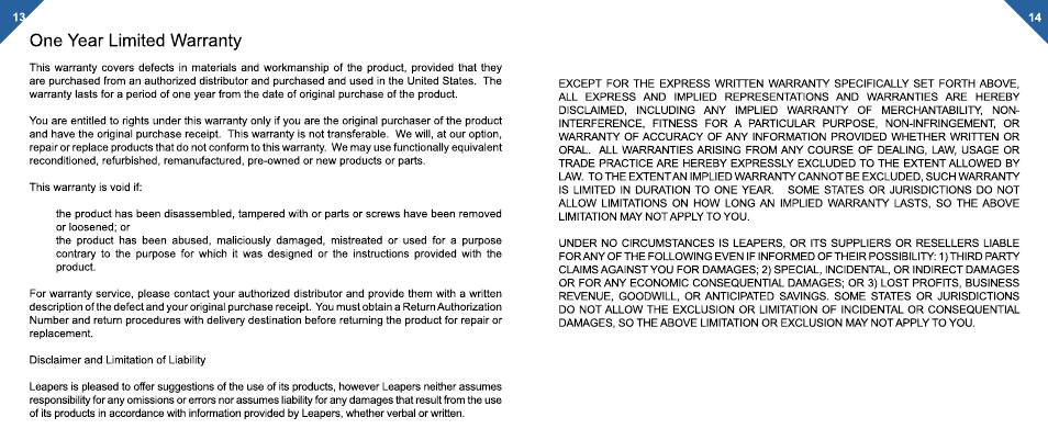 Leapers 530 lumen Partrol/Biking/Tracking Tri-app LED Scanlight (LT-SEL555) User Manual | Page 8 / 8