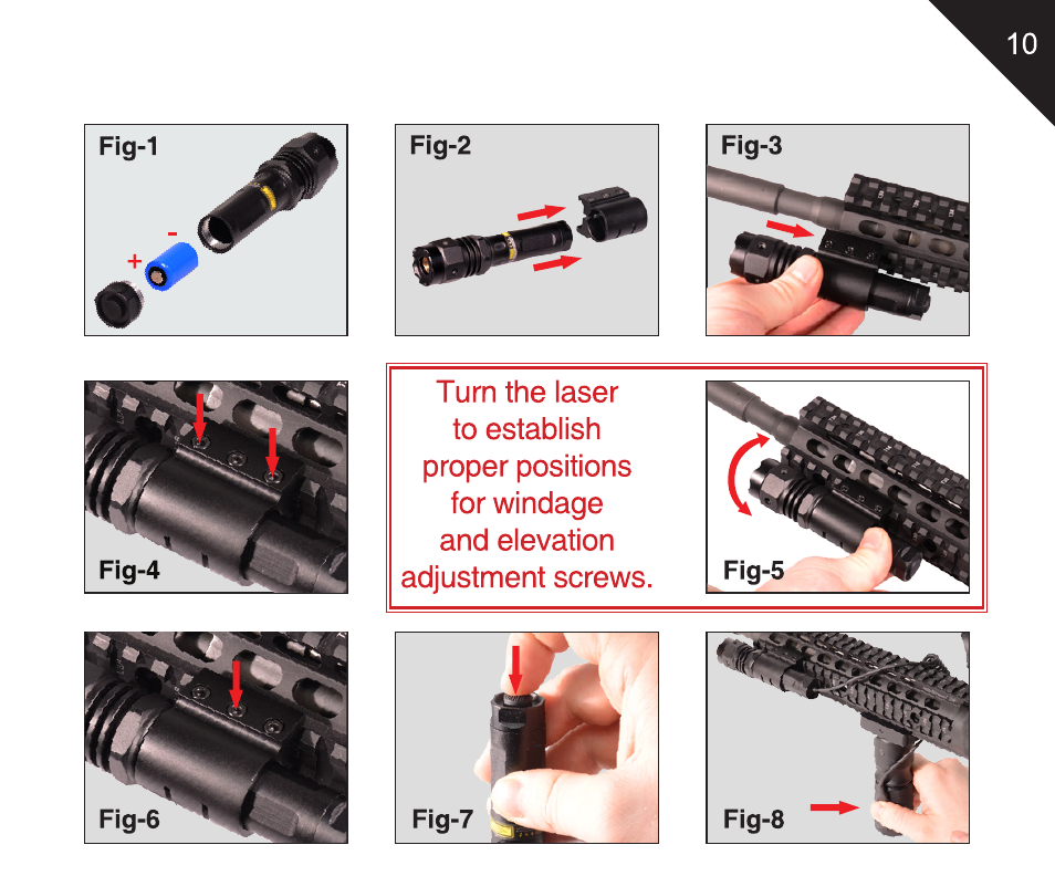 Leapers Instant Target Aiming BullDot Red Laser with Rings (SCP-LS288) User Manual | Page 12 / 16