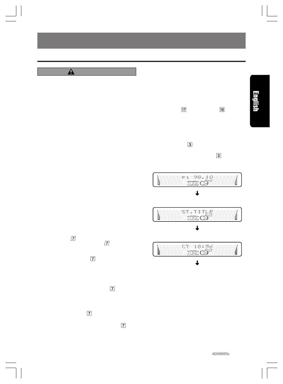 Operations, Basic operations, Caution | Turning on/off the power, Selecting a mode, Adjusting the volume, Switching the display | Clarion ADX5655z User Manual | Page 10 / 26