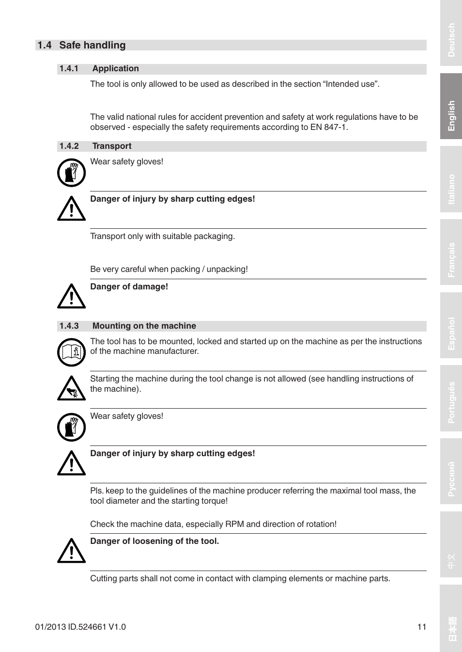 Leitz Circular sawblades tipped User Manual | Page 11 / 76