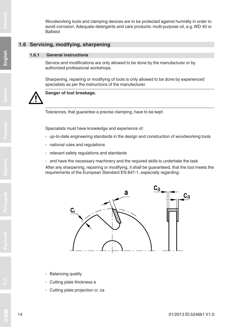 Leitz Circular sawblades tipped User Manual | Page 14 / 76