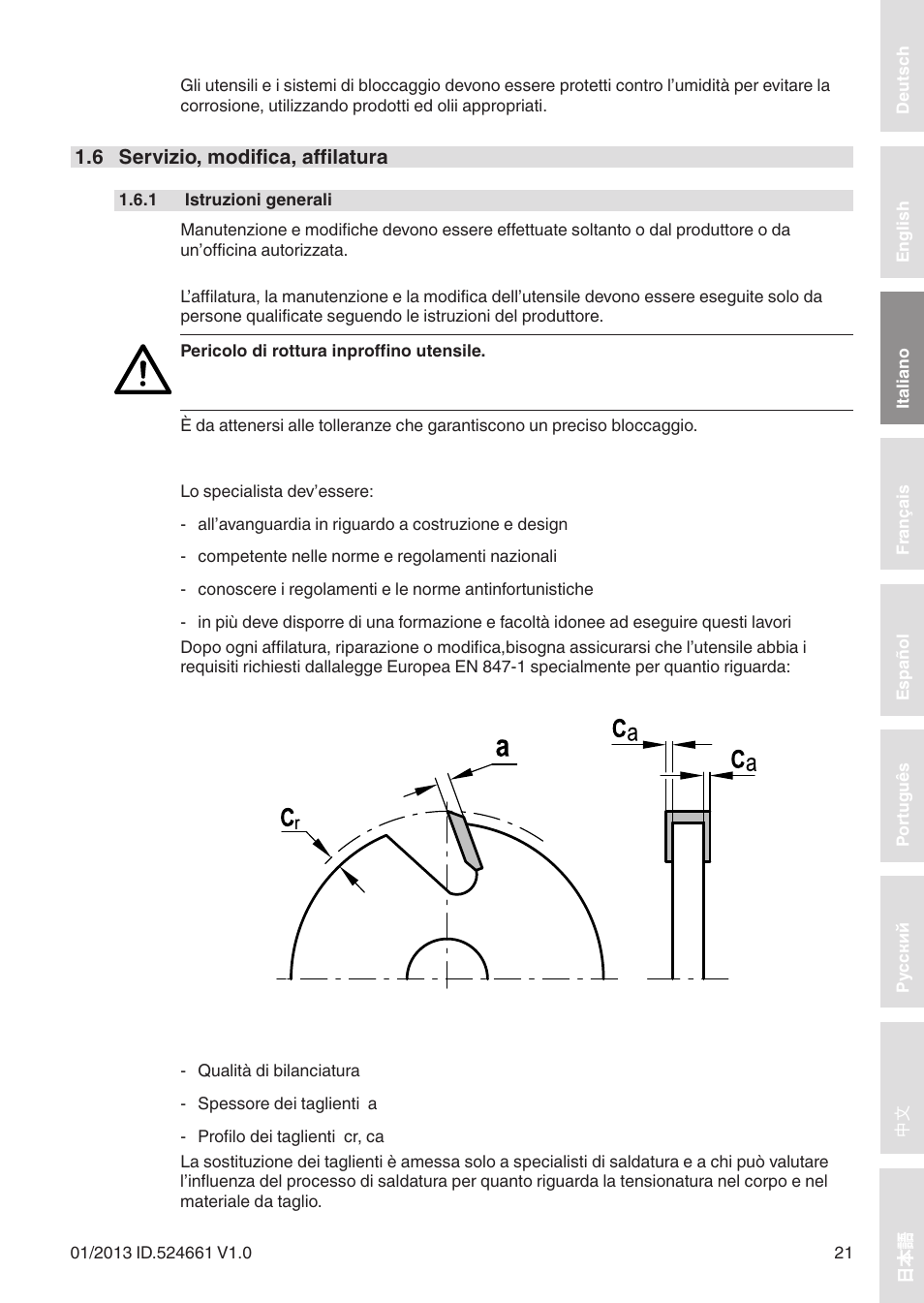 Leitz Circular sawblades tipped User Manual | Page 21 / 76