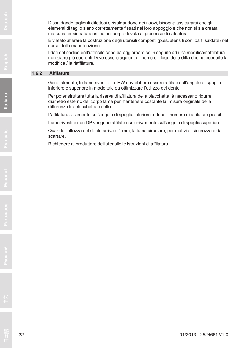 Leitz Circular sawblades tipped User Manual | Page 22 / 76