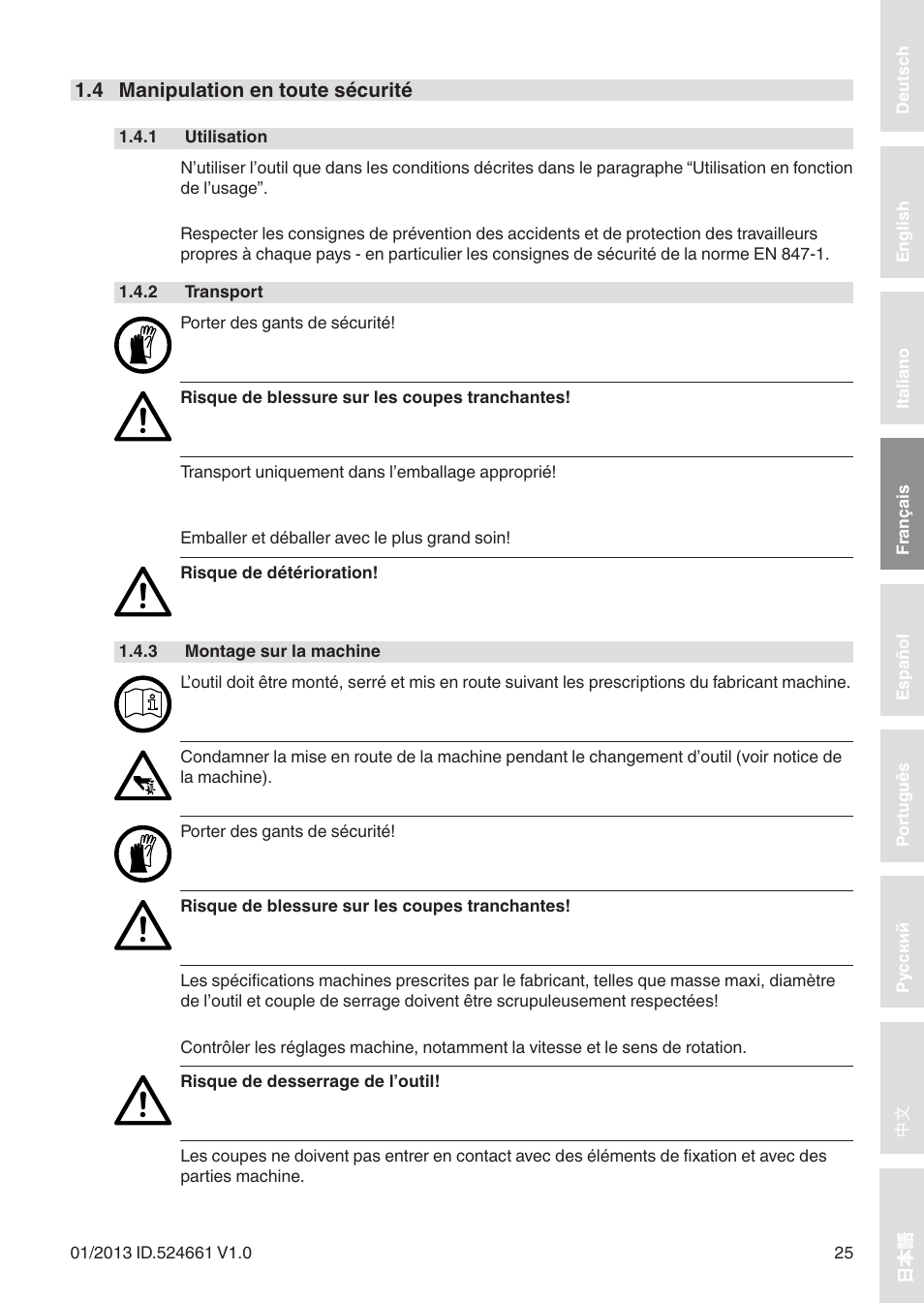 Leitz Circular sawblades tipped User Manual | Page 25 / 76