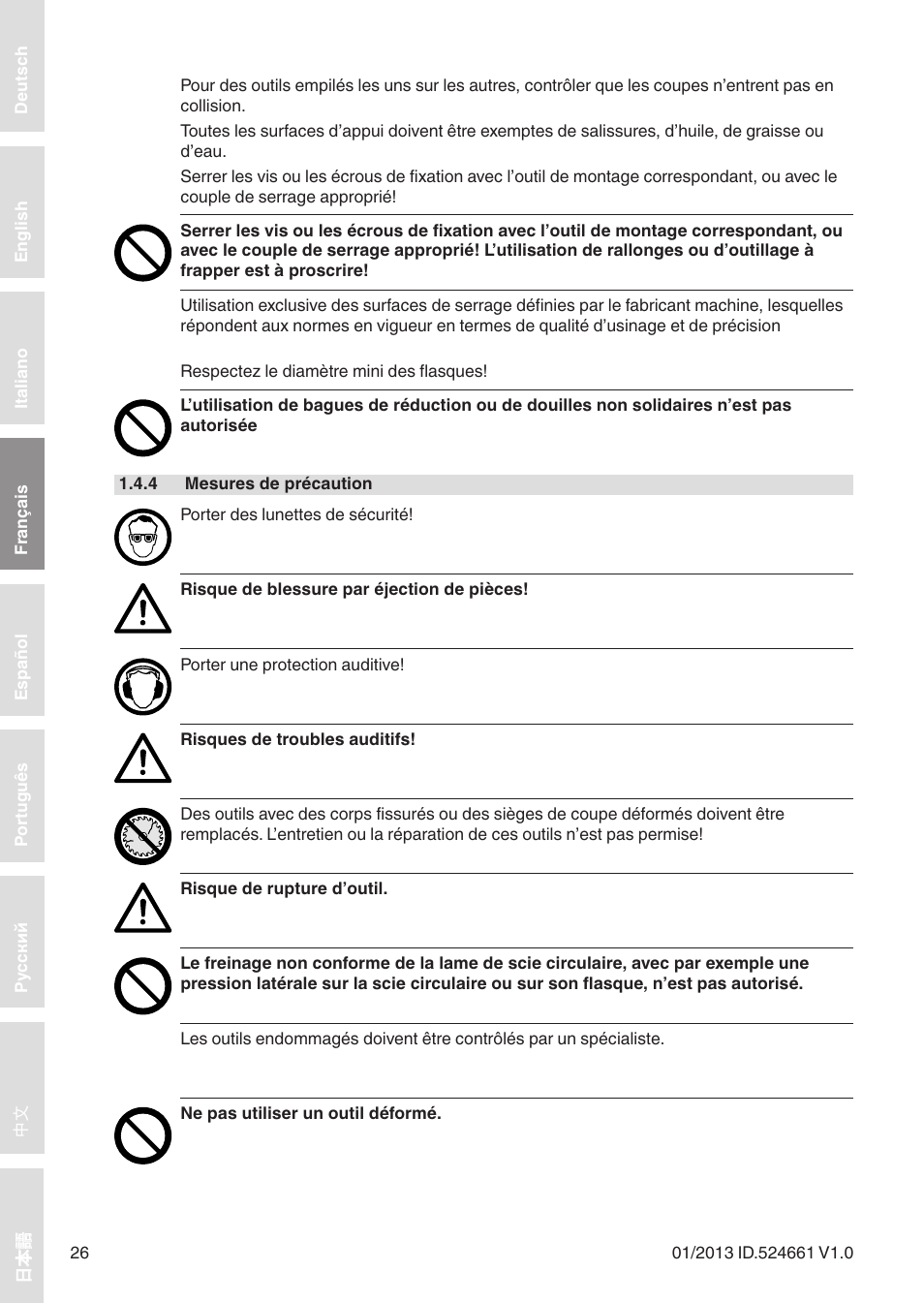 Leitz Circular sawblades tipped User Manual | Page 26 / 76