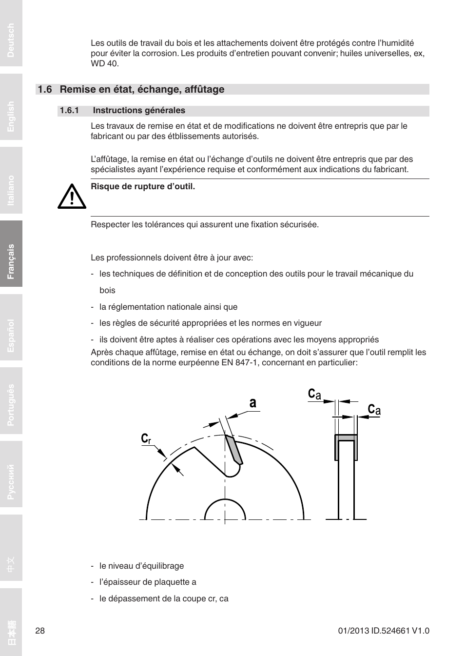 Leitz Circular sawblades tipped User Manual | Page 28 / 76