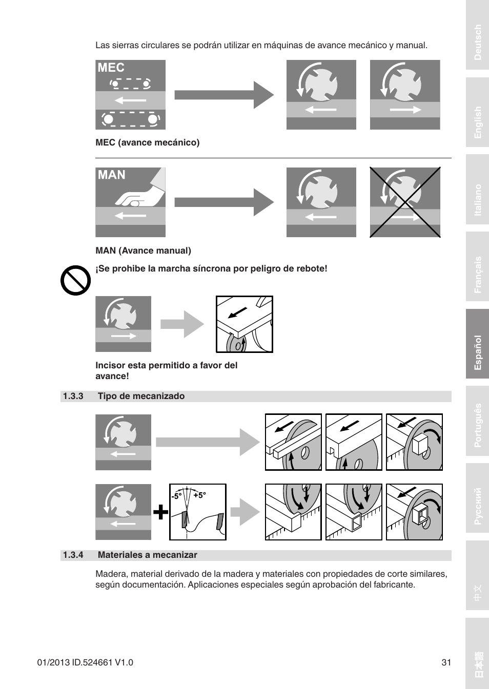 Leitz Circular sawblades tipped User Manual | Page 31 / 76