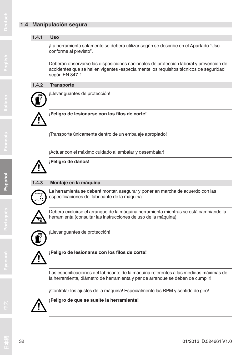 Leitz Circular sawblades tipped User Manual | Page 32 / 76