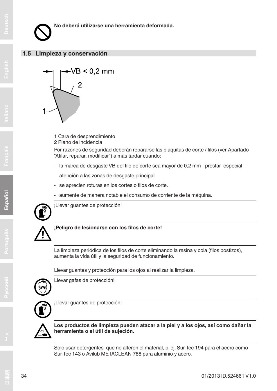 Leitz Circular sawblades tipped User Manual | Page 34 / 76