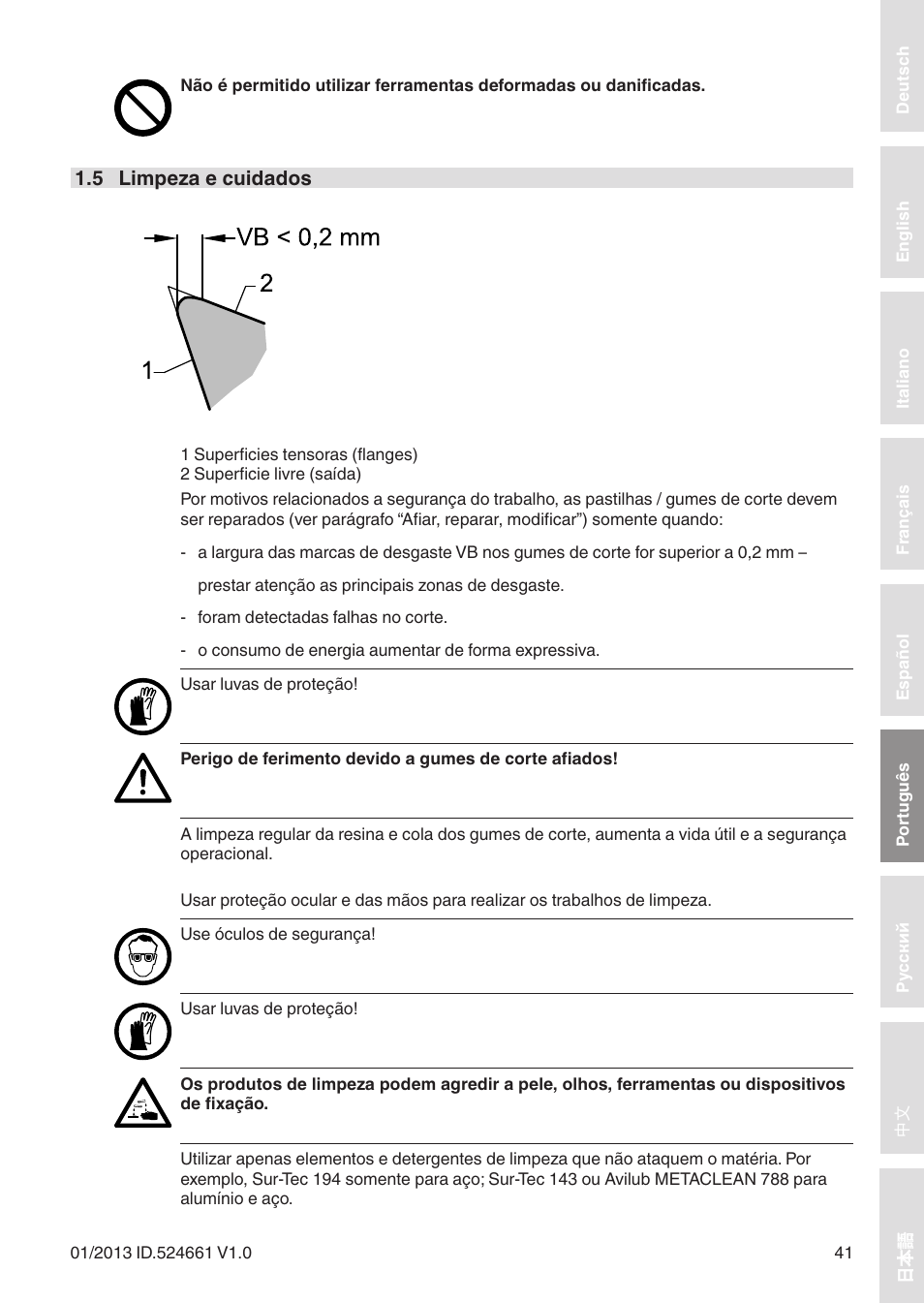 Leitz Circular sawblades tipped User Manual | Page 41 / 76
