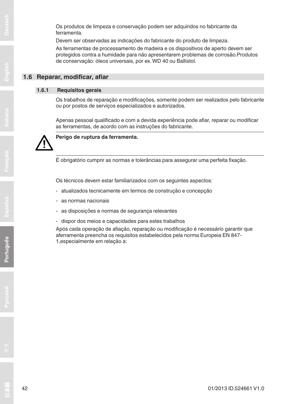 Leitz Circular sawblades tipped User Manual | Page 42 / 76