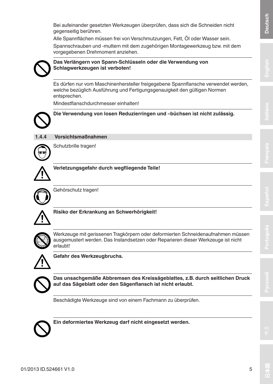 Leitz Circular sawblades tipped User Manual | Page 5 / 76