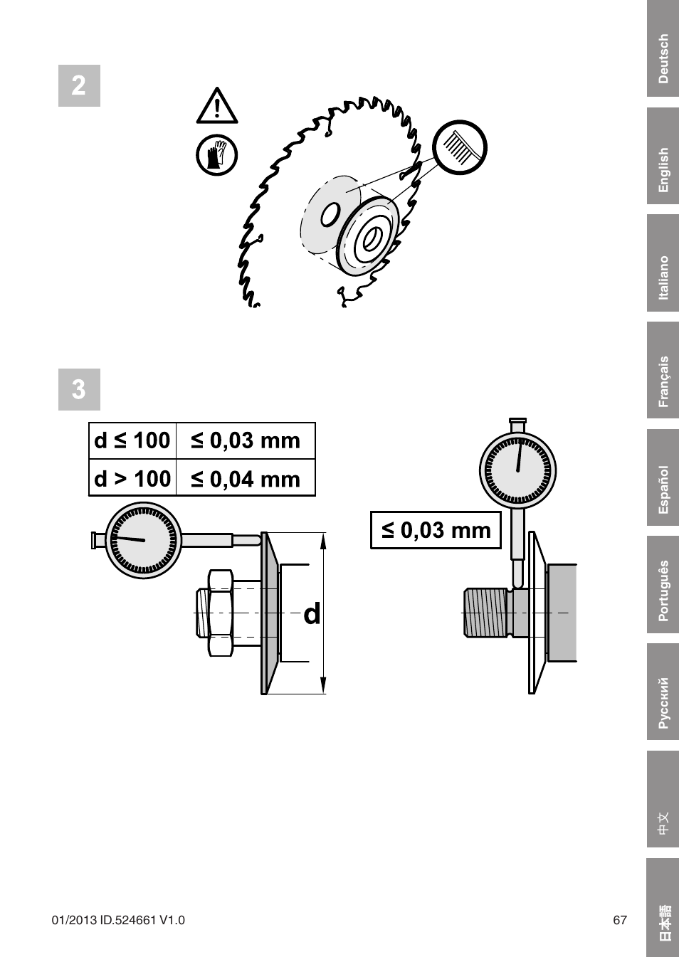 Leitz Circular sawblades tipped User Manual | Page 67 / 76