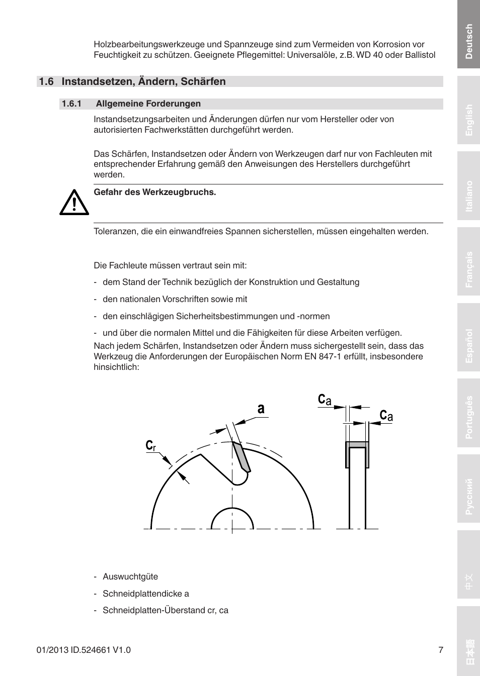 Leitz Circular sawblades tipped User Manual | Page 7 / 76