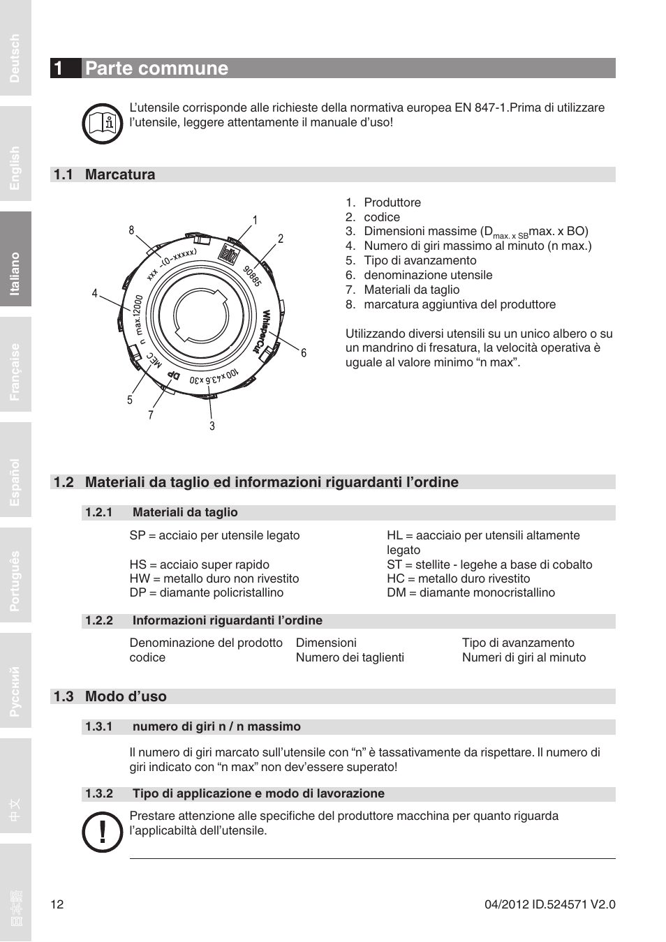 1 parte commune | Leitz Diamaster WhisperCut User Manual | Page 12 / 57