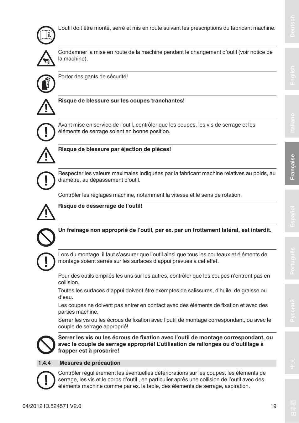 Leitz Diamaster WhisperCut User Manual | Page 19 / 57