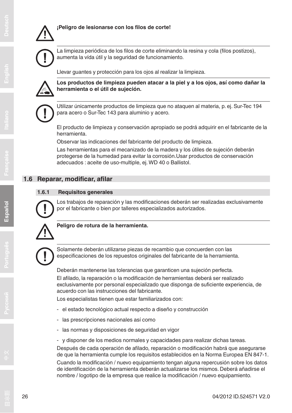 Leitz Diamaster WhisperCut User Manual | Page 26 / 57
