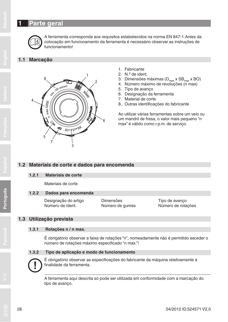 1 parte geral | Leitz Diamaster WhisperCut User Manual | Page 28 / 57