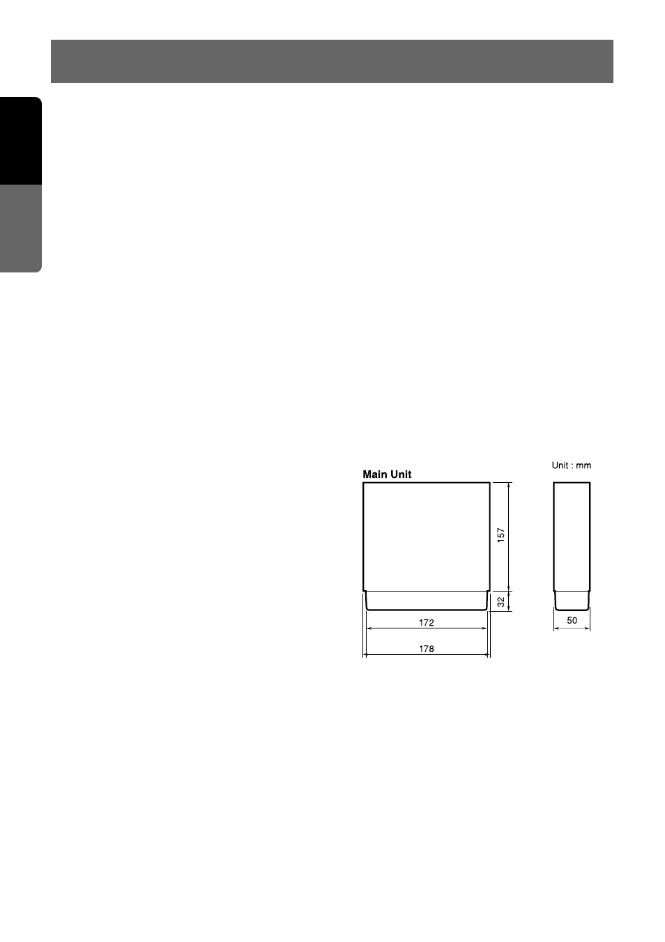 Specifications, English, Fm (ukw) tuner | Am tuner, Audio amplifier, Input, Output, Lcd monitor, General | Clarion VRX633R User Manual | Page 42 / 42