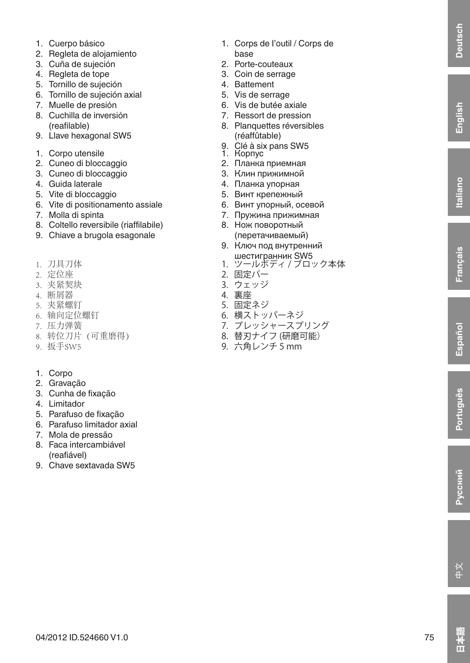 Leitz VariPlan Plus User Manual | Page 75 / 99