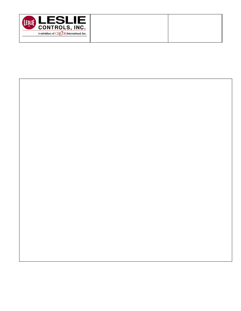 Leslie Controls DIAPHRAGM ACTUATOR 135(R) User Manual | 17 pages