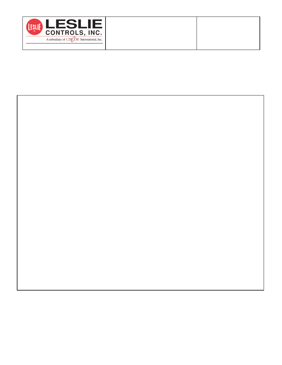 Leslie Controls AEROFLOW SUPPLEMENT ANSI 4500 User Manual | 3 pages
