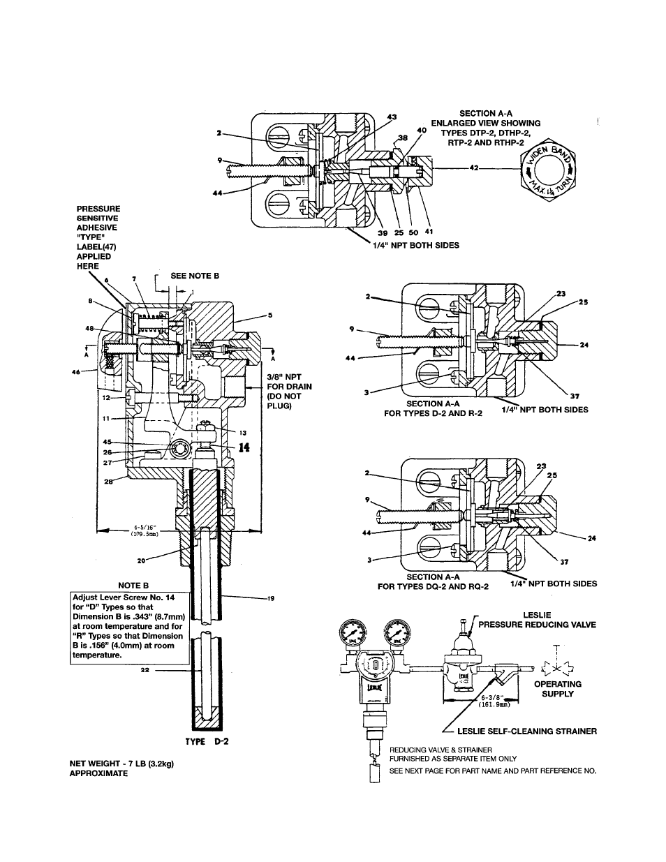 Leslie Controls Temperature Fixed and Adjustable Proportional band type User Manual | Page 11 / 14