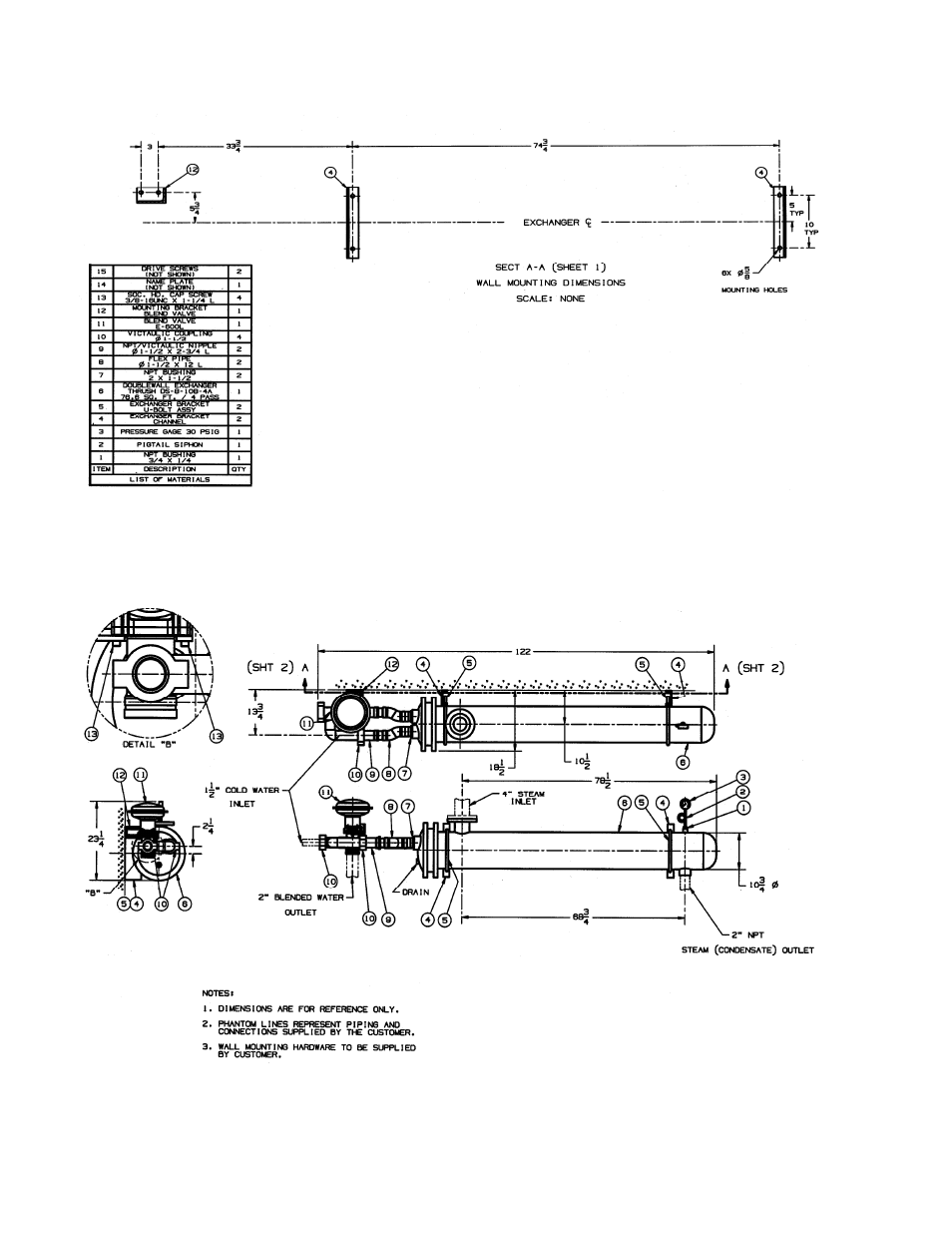 Leslie Controls F-1240LDW Constantemp Double Wall Low pressure steam-water Heater User Manual | Page 14 / 19