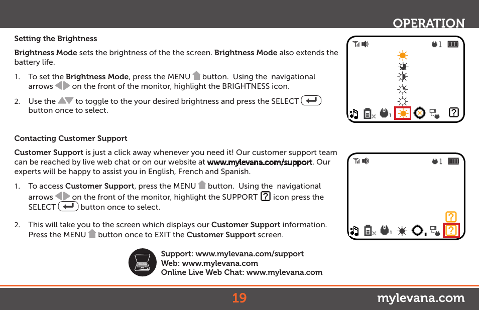 Levana Stella User Manual | Page 19 / 23