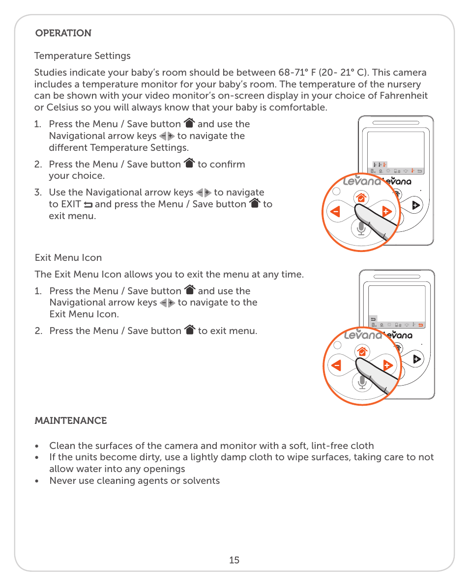 Levana Sophia User Manual | Page 15 / 19