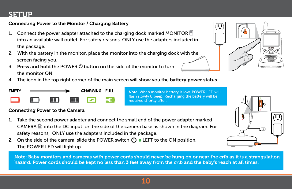 10 setup | Levana Jena V2 Manual User Manual | Page 10 / 67