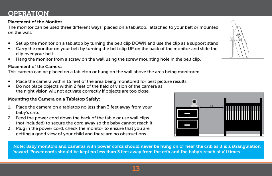 Operation | Levana Jena V2 Manual User Manual | Page 13 / 67