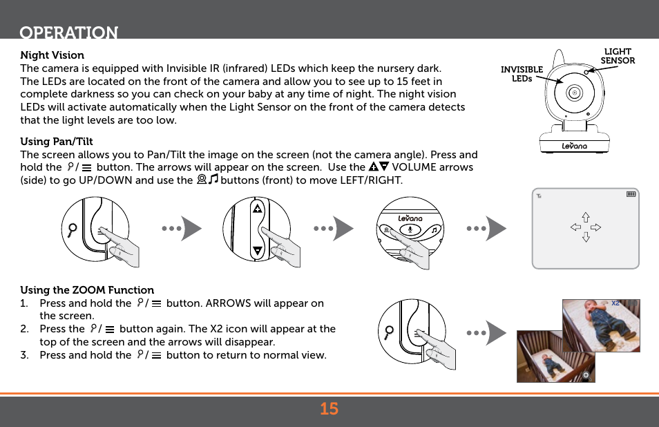 Operation | Levana Jena V2 Manual User Manual | Page 15 / 67