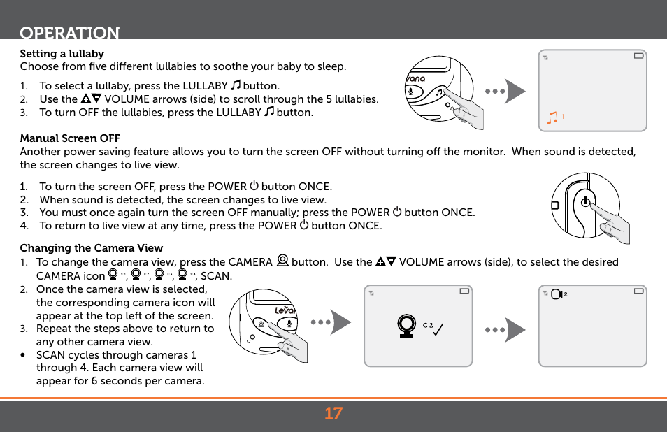 Operation | Levana Jena V2 Manual User Manual | Page 17 / 67