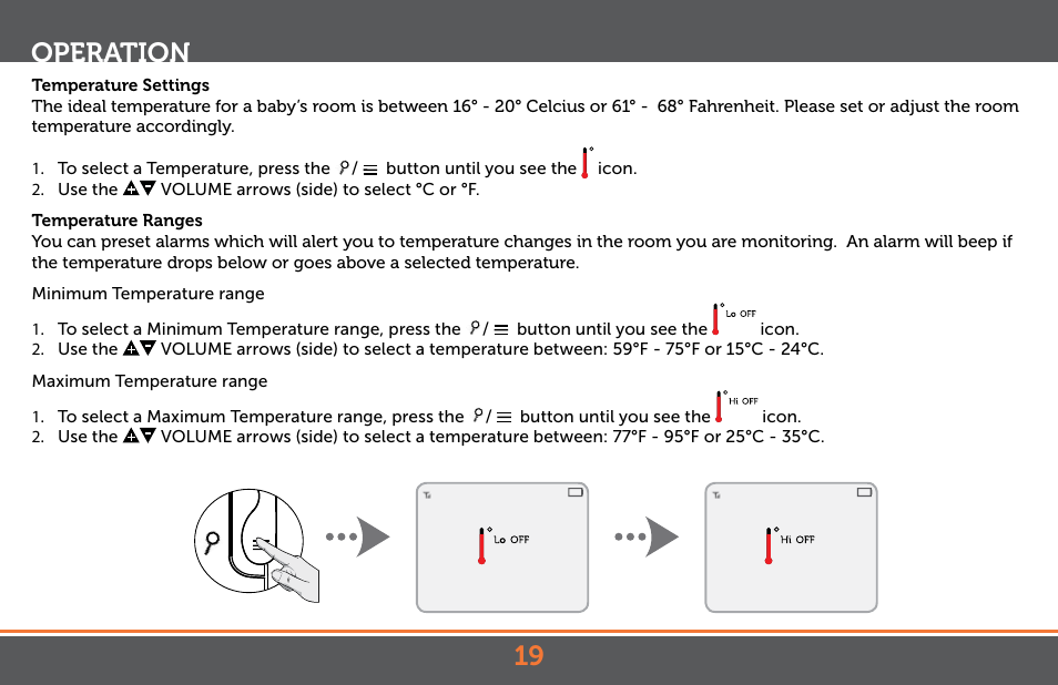 Operation | Levana Jena V2 Manual User Manual | Page 19 / 67