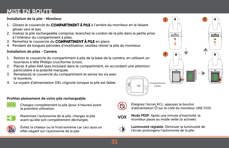 Mise en route | Levana Jena V2 Manual User Manual | Page 31 / 67