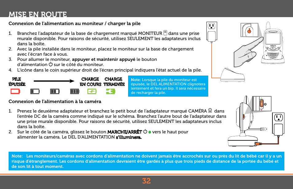 32 mise en route | Levana Jena V2 Manual User Manual | Page 32 / 67