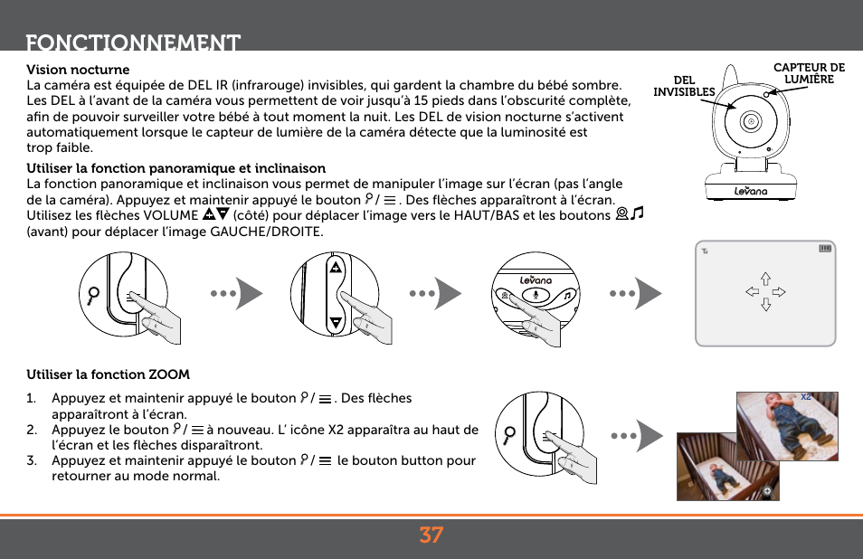 37 fonctionnement | Levana Jena V2 Manual User Manual | Page 37 / 67