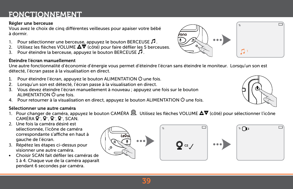 39 fonctionnement | Levana Jena V2 Manual User Manual | Page 39 / 67