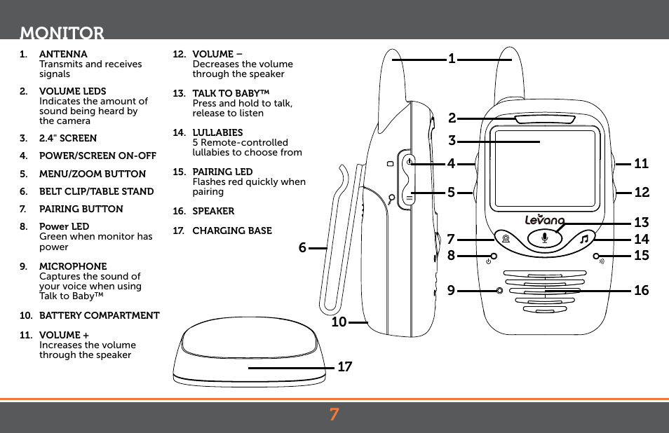 7monitor | Levana Jena V2 Manual User Manual | Page 7 / 67