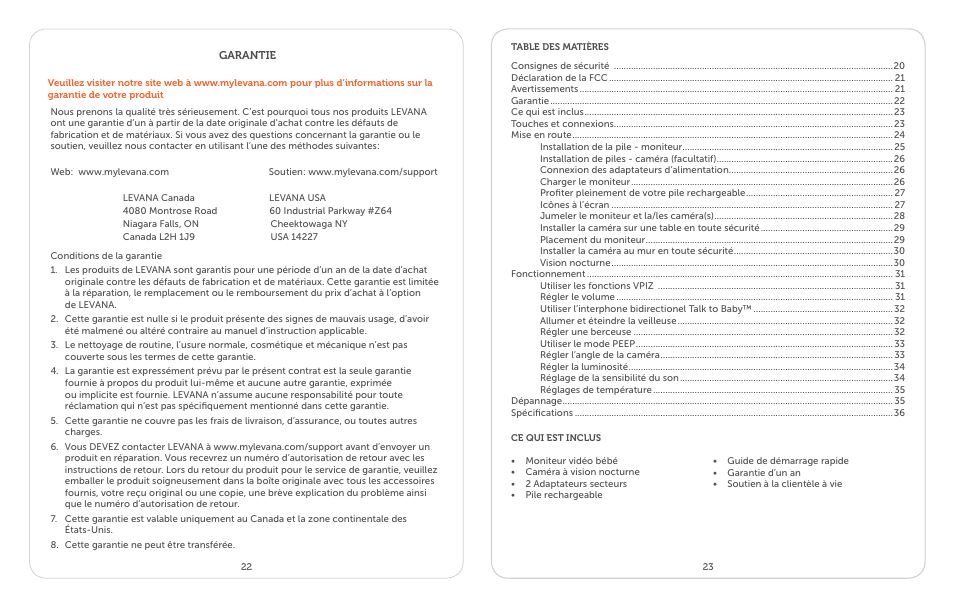 Levana Ayden User Manual | Page 12 / 28