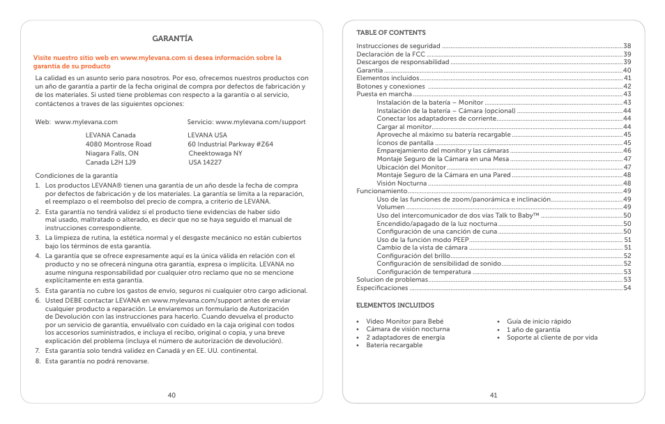 Levana Ayden User Manual | Page 21 / 28