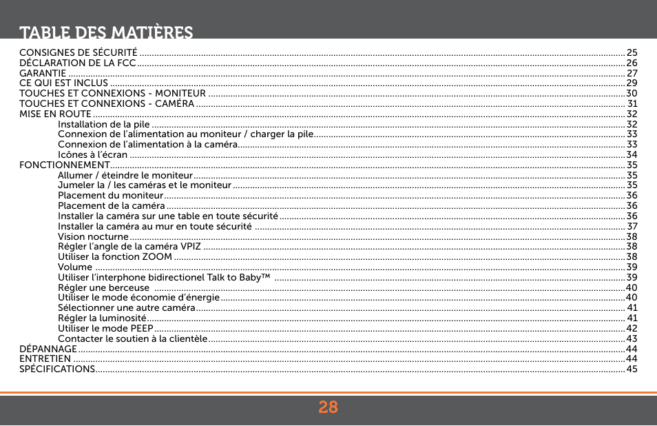 Levana Astra PTZ User Manual | Page 28 / 69