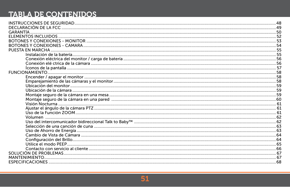 Levana Astra PTZ User Manual | Page 51 / 69