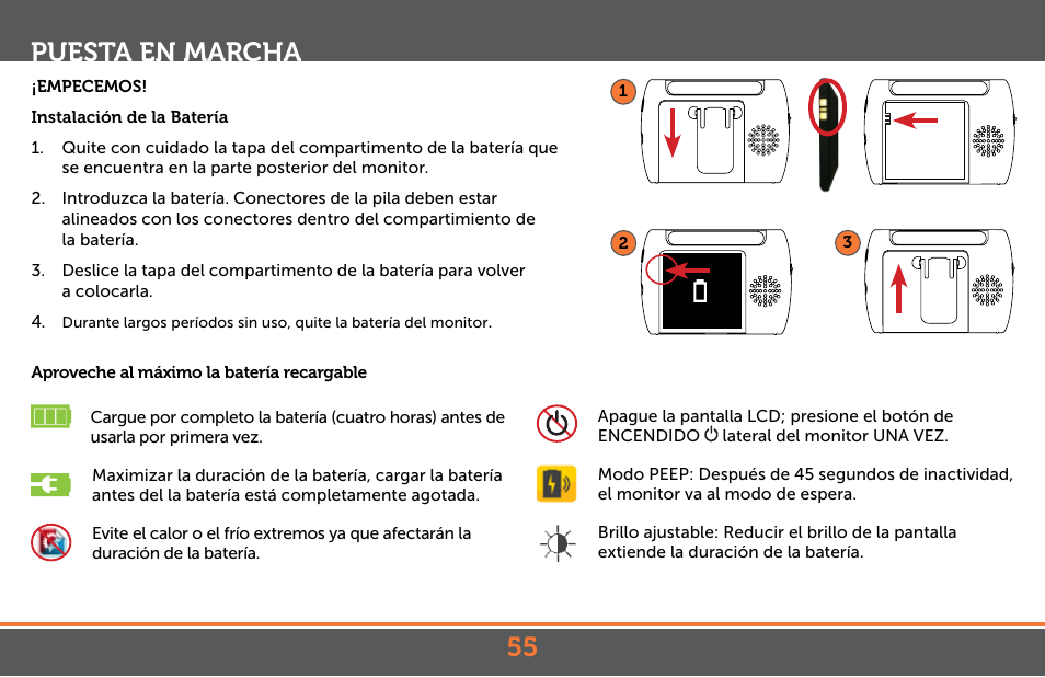 Puesta en marcha | Levana Astra PTZ User Manual | Page 55 / 69