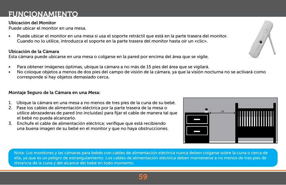 Funcionamiento | Levana Astra PTZ User Manual | Page 59 / 69